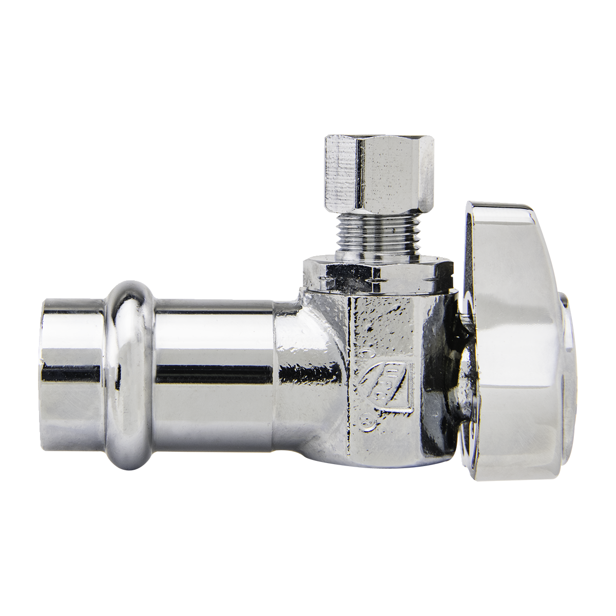 1/2 in. Nom Press Connect with 1/4 in. O.D. Comp Angle Stop BrassCraft